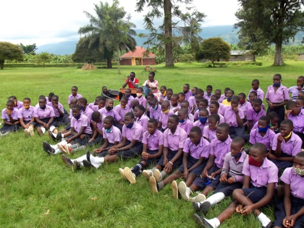 health education talk in bukuku primary school