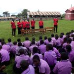 health education talk in bukuku primary school