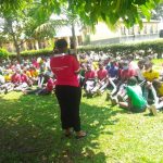 menstrual hygiene talk at buhinga school